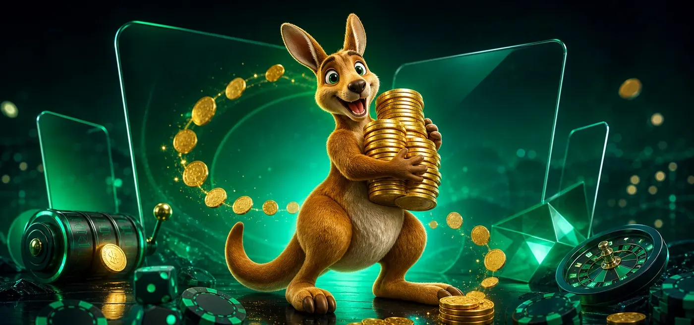 Spielelobby mit Slots und Live-Casino-Kategorien